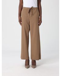 Max Mara - Virgin Wool Trousers With Drawstring - Lyst