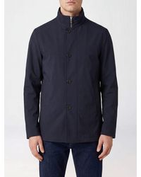 DUNO - Solus Zevio High Neck Cotton Lightweight Jacket With Zip Closure - Lyst
