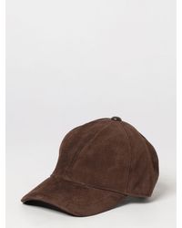 Emporio Armani - Suede Baseball Cap With Embroidered Logo - Lyst