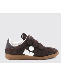 Isabel Marant - Baskets Beth En Cuir Lisse Et Daim Avec Fermeture À Scratch - Lyst