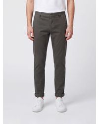 Dondup - Gaubert Slim Fit Mid-Rise Velvet Chino Trousers - Lyst