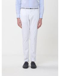 Mason's - Cotton And Wool Blend Chino Trousers - Lyst