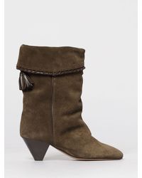Isabel Marant - Dalby Suede Ankle Boots With Tassels - Lyst