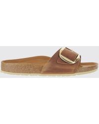 Birkenstock - Madrid Big Buckle Oiled Leather Sandals - Lyst