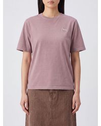 Maison Kitsuné - Maison Kitsun&Eacute Short-Sleeved Cotton T-Shirt With Embroidered Logo - Lyst
