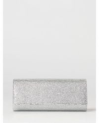 Twentyfourhaitch - French75 Glitter Fabric Clutch With Crystals - Lyst