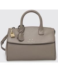 ARMANI EXCHANGE - Handheld Faux Leather Boston Bag - Lyst