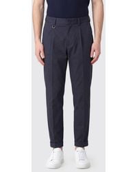 Paolo Pecora - Slim Fit Cotton Chino Trousers With Slant Pockets - Lyst