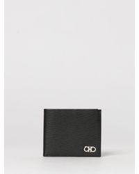 Ferragamo - Gancini Embossed Leather Wallet - Lyst