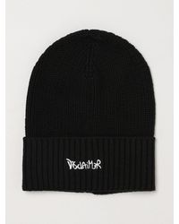 DISCLAIMER - Knitted Cotton Beanie With Embroidered Logo And Cuff - Lyst
