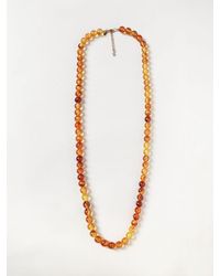 ALLUJEWELS - Metal Necklace With Application Of Coloured Stones And Crystals - Lyst