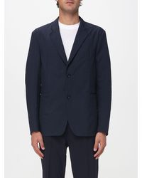Emporio Armani - Single-Breasted Polyester Blazer - Lyst