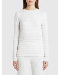 Fabiana Filippi - Crew Neck Cotton And Linen Sweater - Lyst