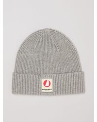 Murphy & Nye - Cotton Beanie Hat With A Turn-Up Cuff And Logo Patch - Lyst