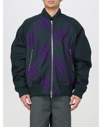 Burberry - Bomber con zip check - Lyst