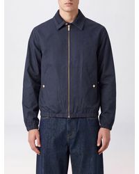 Drole de Monsieur - Calf Leather Shirt Jacket With Zip Closure - Lyst