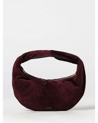 KHAITE - Olivia Small Suede Calfskin Hobo Bag With Zip Closure - Lyst