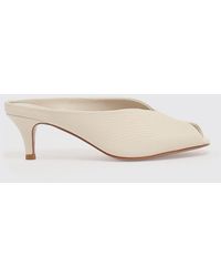 Twinset - Lizard Print Leather Mules - Lyst