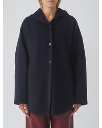 Max Mara - Single-Breasted Virgin Wool Hooded Coat - Lyst