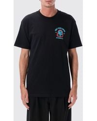 Obey - Cotton T-Shirt With Contrasting Graphic Print On The Chest And Back - Lyst