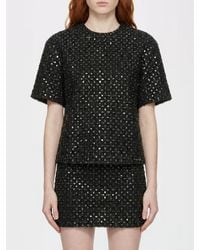 ROTATE BIRGER CHRISTENSEN - Polyester Top With Sequins - Lyst