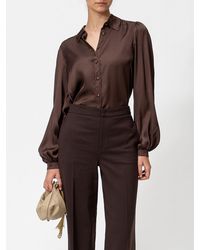 Twinset - Viscose Shirt With Classic Collar And Check Details - Lyst