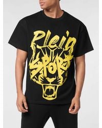Philipp Plein - Cotton Jersey T-Shirt With Contrasting Logo - Lyst