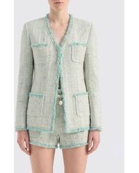 Genny - Multithread Jacquard Cotton Blend Jacket - Lyst