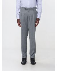 Berwich - Slim Fit Pleated Virgin Wool Tailored Trousers - Lyst