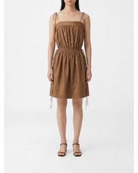 Saint Laurent - Crêpe Mini Dress - Lyst