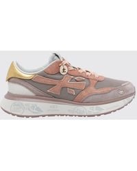 Premiata - Lauryn Suede And Mesh Sneakers With Serrated Sole - Lyst