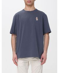 Maison Kitsuné - Maison Kitsun&Eacute Cotton T-Shirt With Logo - Lyst