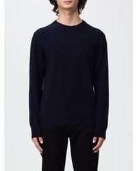 Brooksfield - Crew-Neck Wool Jumper With Ribbed Cuffs And Hem - Lyst