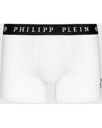 Philipp Plein - Stretch Cotton Boxers With Logo - Lyst