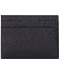 Saint Laurent - Tiny Cassandre Leather Credit Card Holder - Lyst