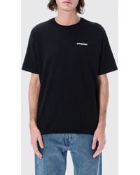 Patagonia - Logo Print Recycled Cotton-Blend T-Shirt - Lyst