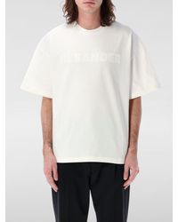 Jil Sander - Relaxed Fit Short Sleeve Basic Tee Shirt - Lyst