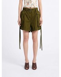 McQueen - Cotton Cargo Shorts - Lyst