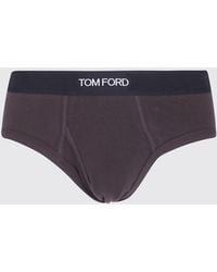 Tom Ford - Contrast Logo Waistband Stretch-Cotton Briefs - Lyst