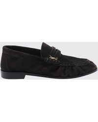 Saint Laurent - Le Loafer Suede Loafers With Ysl Monogram - Lyst