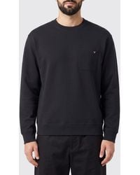 Valentino Garavani - Crewneck Cotton-Blend Sweatshirt With Metallic Logo - Lyst
