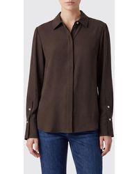Liu Jo - Long-Sleeved Viscose Shirt With French Collar - Lyst