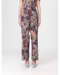 Etro - Paisley Straight Trousers - Lyst