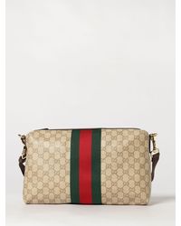 Gucci - Gg Supreme Fabric Crossbody Bag With Wrist Strap - Lyst