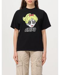Aries - T-shirt Kiss in cotone con stampa - Lyst