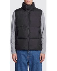 DSquared² - Slim Fit Padded Nylon Gilet With High Neck And Logo - Lyst