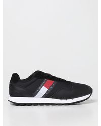 Tommy Hilfiger - Sneakers Retro Runner in pelle e tessuto - Lyst