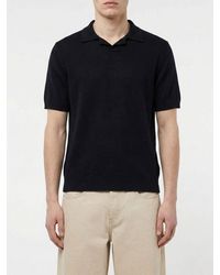 Eleventy - Cotton Knit Polo - Lyst