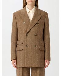 Ami Paris - Chevron Virgin Wool Double-Breasted Blazer - Lyst