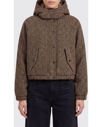 Brunello Cucinelli - Relaxed Fit Padded Wool-Blend Bomber Jacket With Hood - Lyst